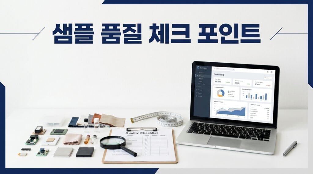 샘플을 받았을 때 초보셀러가 체크해야 할 품질 포인트