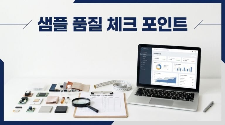 샘플을 받았을 때 초보셀러가 체크해야 할 품질 포인트
