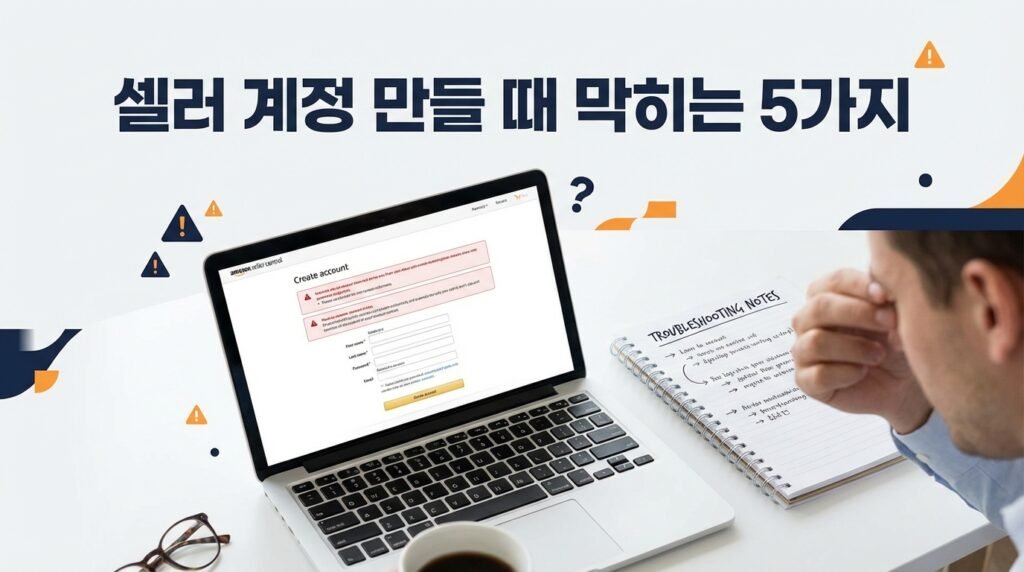 아마존 셀러 계정 만들 때 가장 많이 막히는 5가지