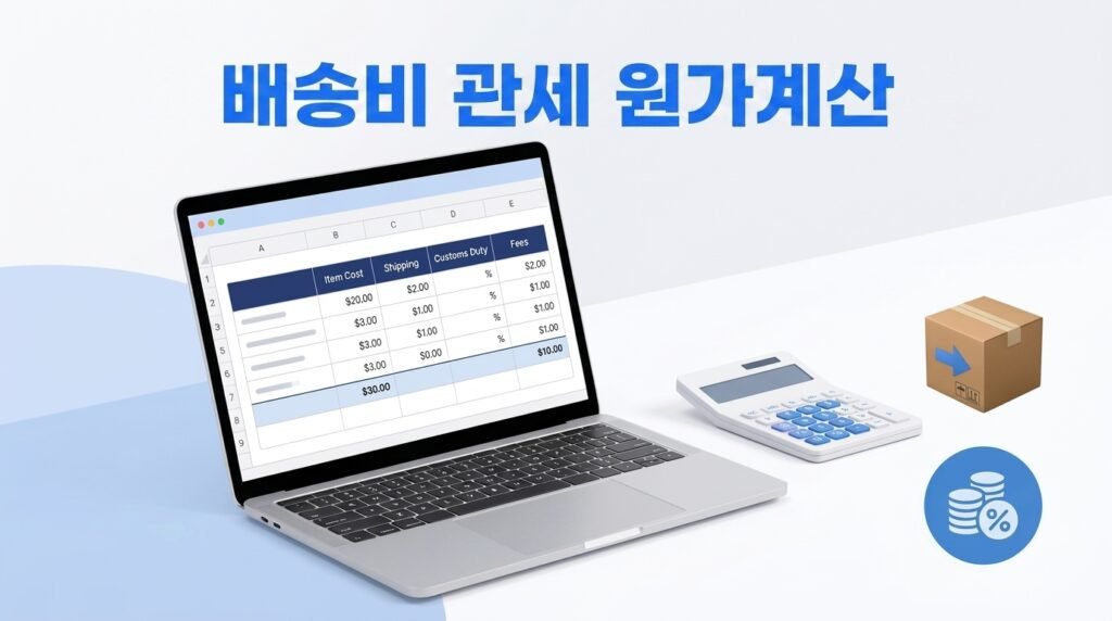 배송비·관세·수수료까지 포함한 아마존 원가 계산