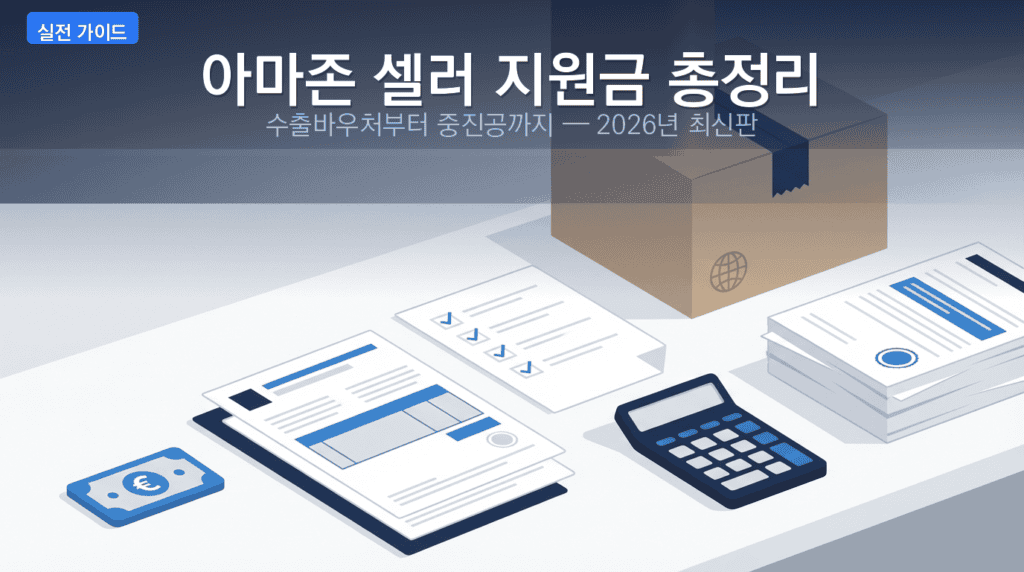 아마존 FBA 셀러를 위한 정부 지원금 바우처 총정리 2026년 최신판