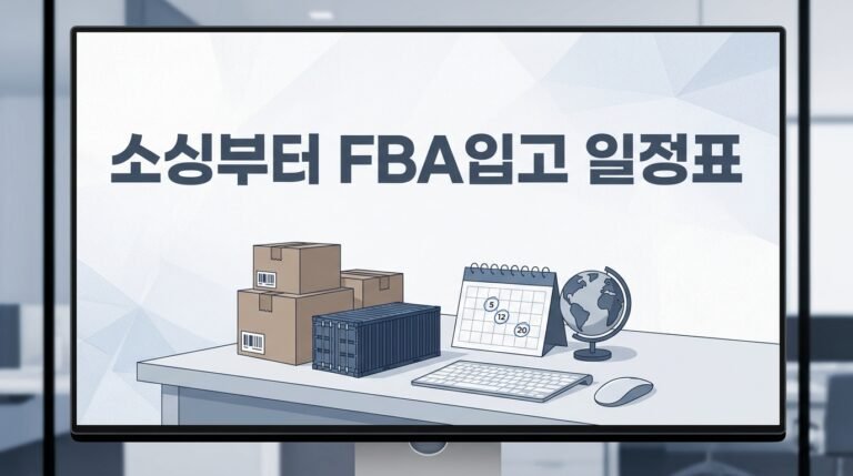 아마존 FBA 첫 상품 10~14주 실제 타임라인