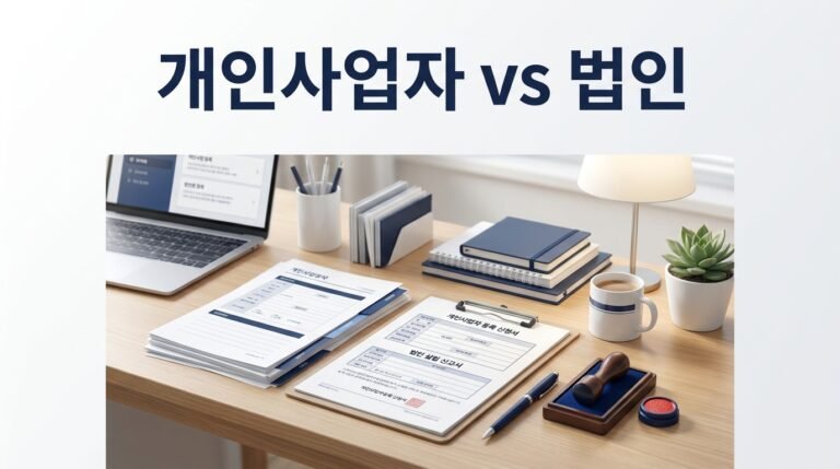 개인사업자와 법인사업자, 언제 갈아타야 할까