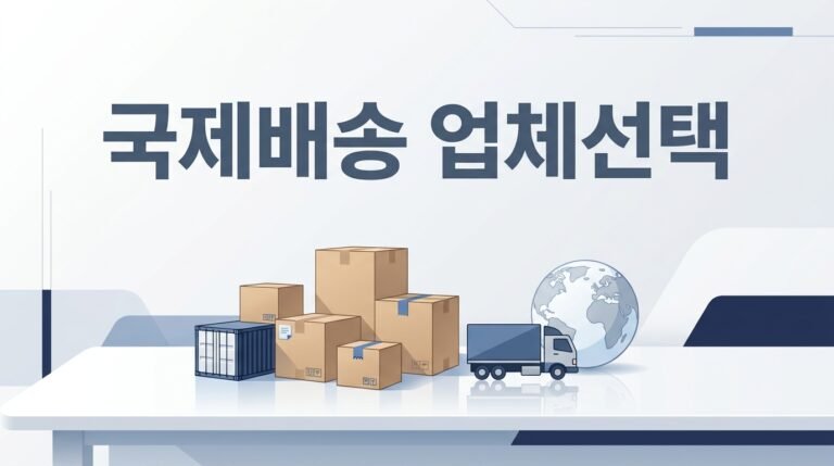 국제배송 업체 고를 때 체크할 기준