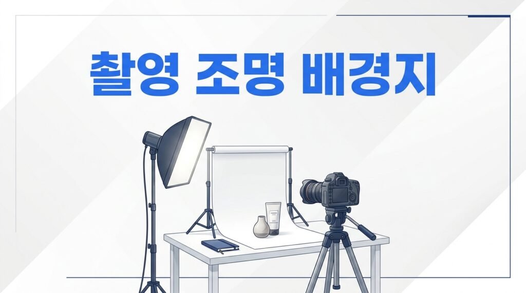 상품 촬영용 조명·배경지 추천