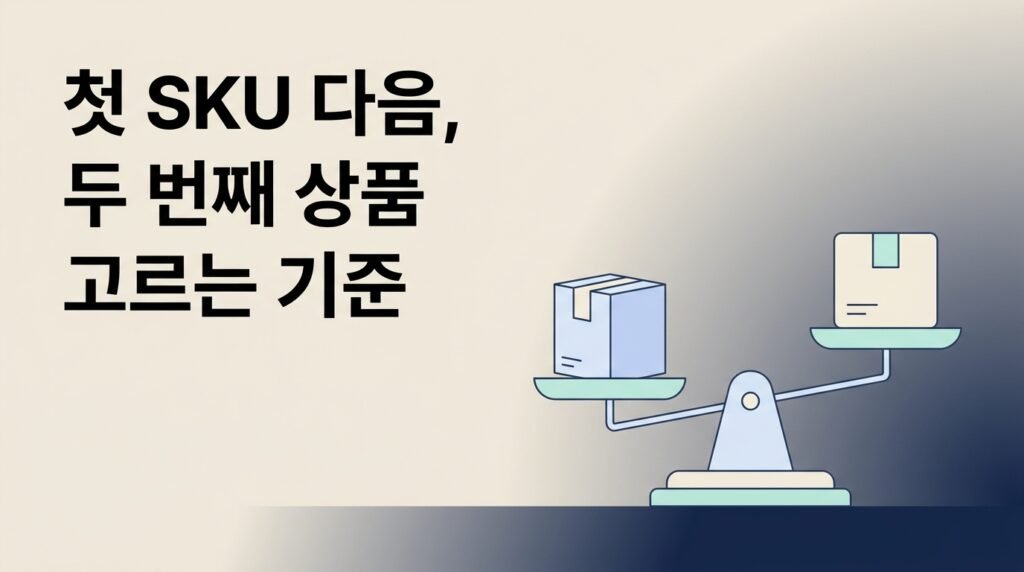 첫 SKU가 자리잡은 후 두 번째 상품을 고르는 기준