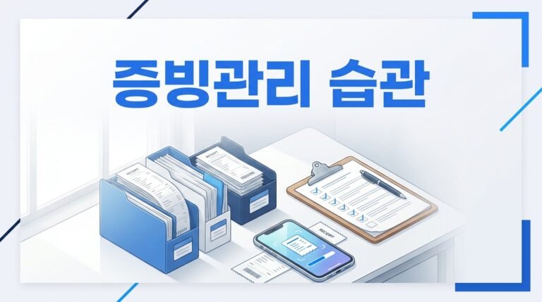 초보 창업자가 자주 놓치는 증빙 관리 습관