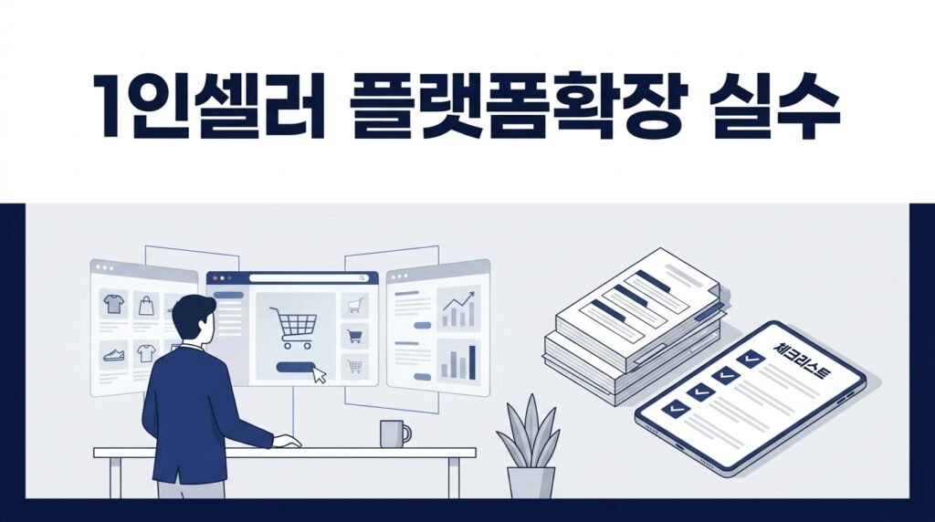 1인 셀러가 플랫폼을 늘릴 때 망하는 5가지 패턴